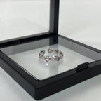 Heart rhinestone contrast ring  | Festival Outfits Women