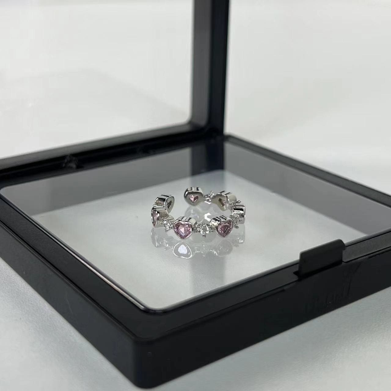 Heart rhinestone contrast ring  | Festival Outfits Women