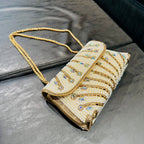 Rhinestone Clutch Bag by Luciana