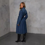Denim Retro Windbreaker Coat