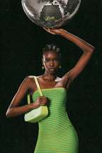 Katia Timeless Sleeveless Maxi Dress in Striped Knit Chic Silhouette Collection