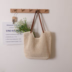 Casual Hollow Out Cutout Shoulder Bag Cotton