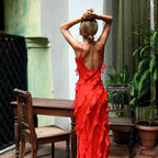 Vanessa Exclusive Dress with Ruffles Evening Wear Edit