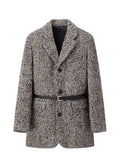 Tweed Belted Blazer Coat