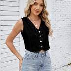 Denim Adjustable Vest Top