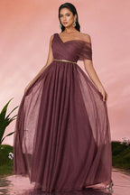 Linus Strapless Mesh Maxi Dress