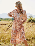 DressBetty - Bohemian A-Line Floral Dress
