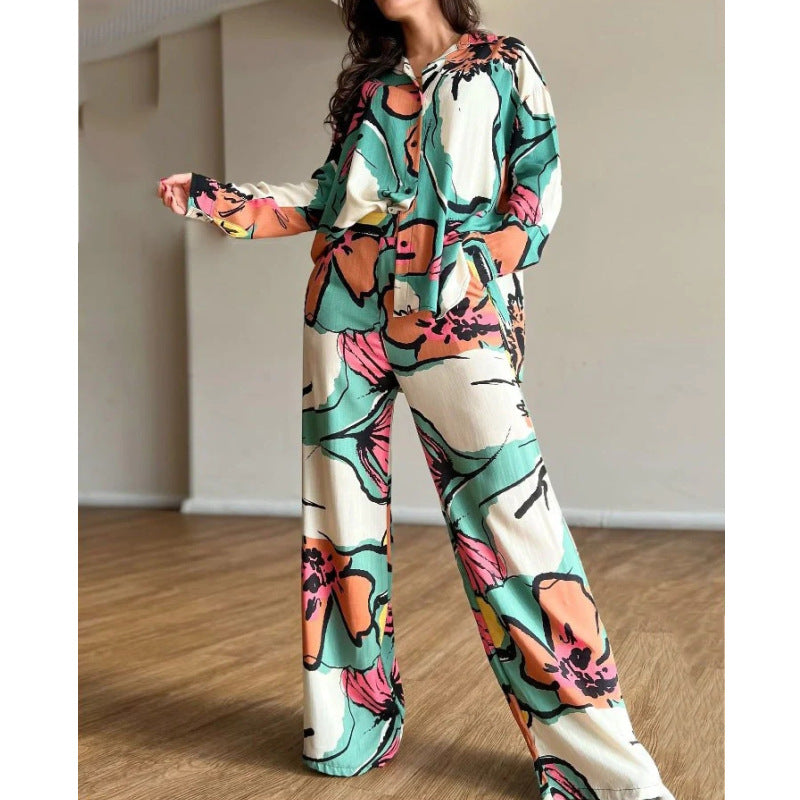 High Waist Wide Leg Pants Set