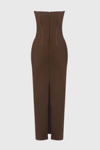 Cosmo Sleeveless Backless Split Maxi Dress