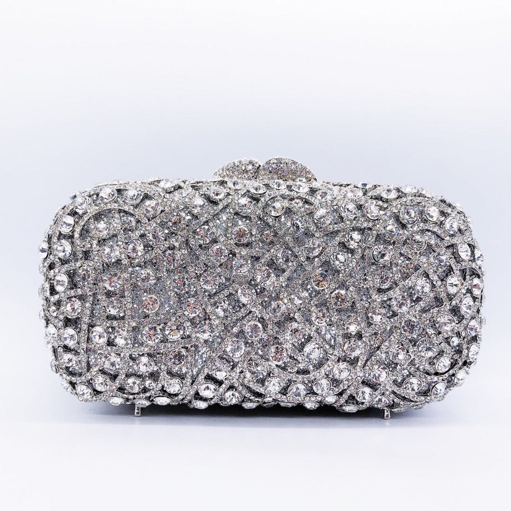 Rhinestone Clutch Bag by Valentina