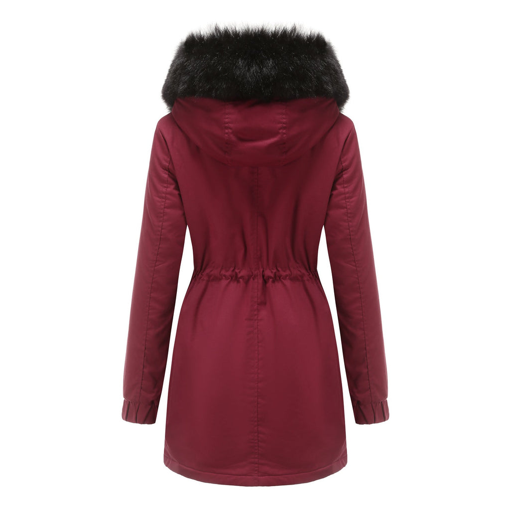 Fleece Lined Hooded Parka Jacket