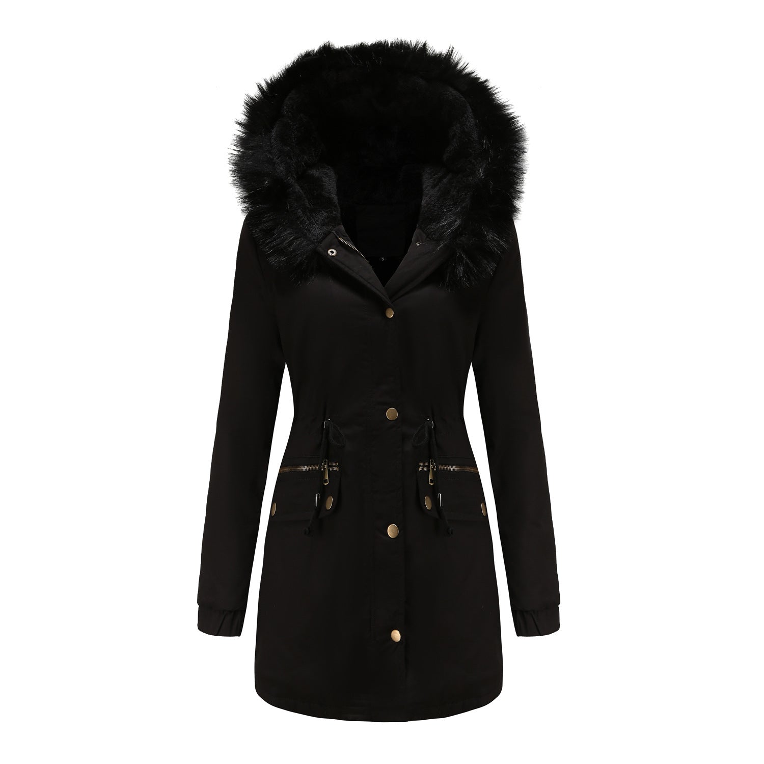 Fleece Lined Hooded Parka Jacket