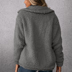 Plush Lamb Wool Trench Coat Jacket