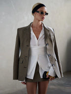 The Vivienne — Draped Waist Shirt