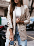 Leather Loose Blazer Coat