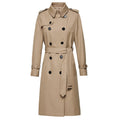 Khaki Slim Fit Trench Coat