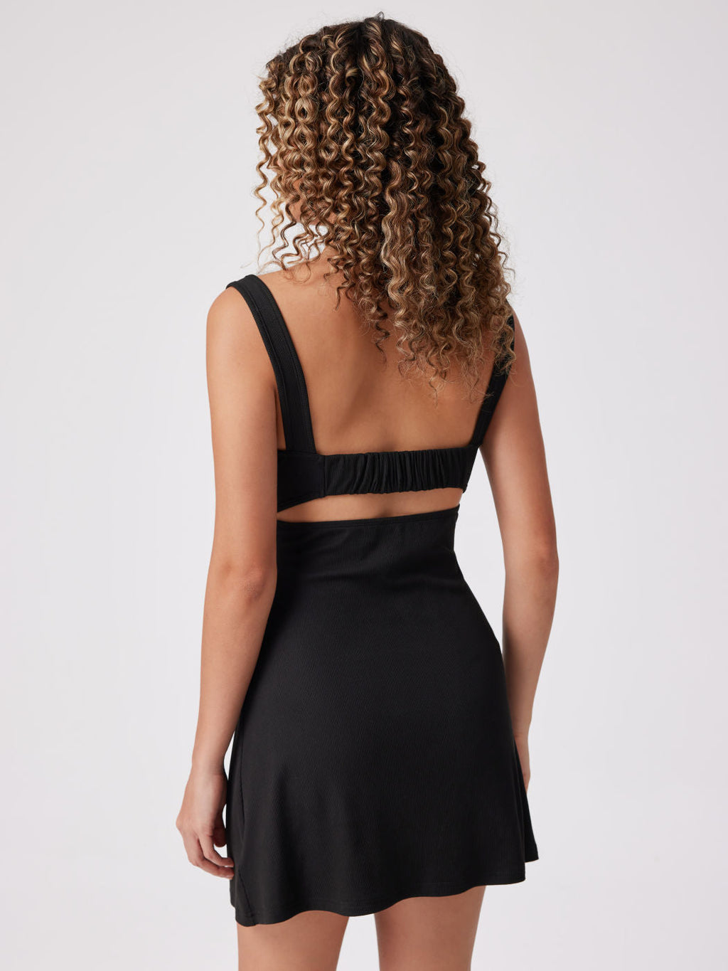 Backless Fit Flare Dress