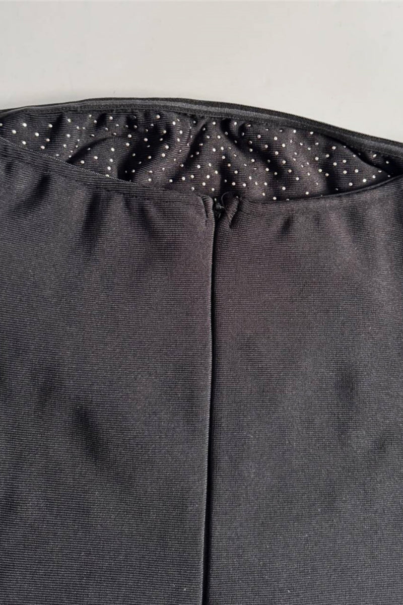 Ellis Black Beaded Diamond Maxi Dress