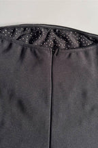 Ellis Black Beaded Diamond Maxi Dress
