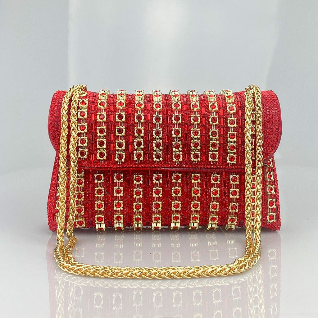 Chantal Clutch Bag with Diamond Detail