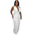 Plunge High Waist Jumpsuit