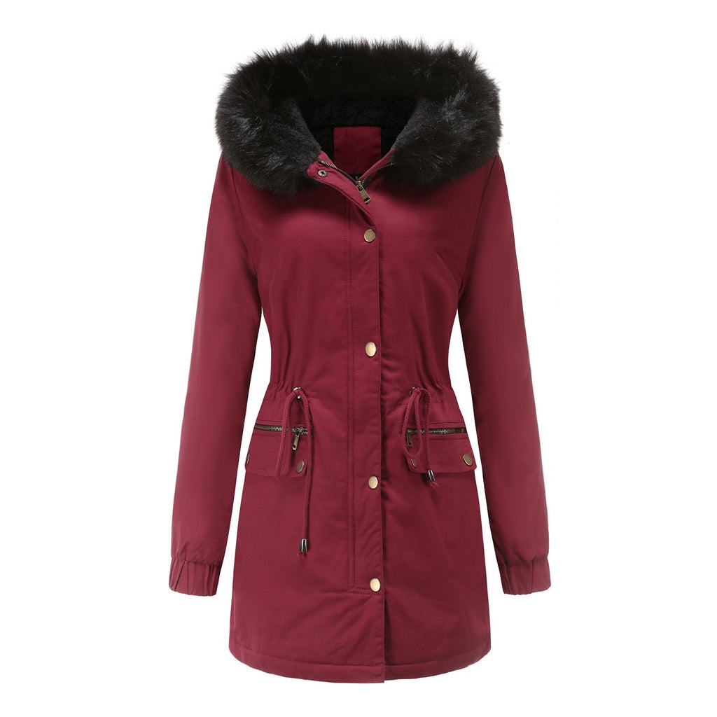 Fleece Lined Hooded Parka Jacket