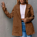 Corduroy Single-Breasted Blazer