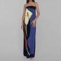 Mariana Premium Ladies' Evening Dress in Modern Kaleidoscope Design Wardrobe Essential