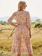 DressBetty - Bohemian A-Line Floral Dress