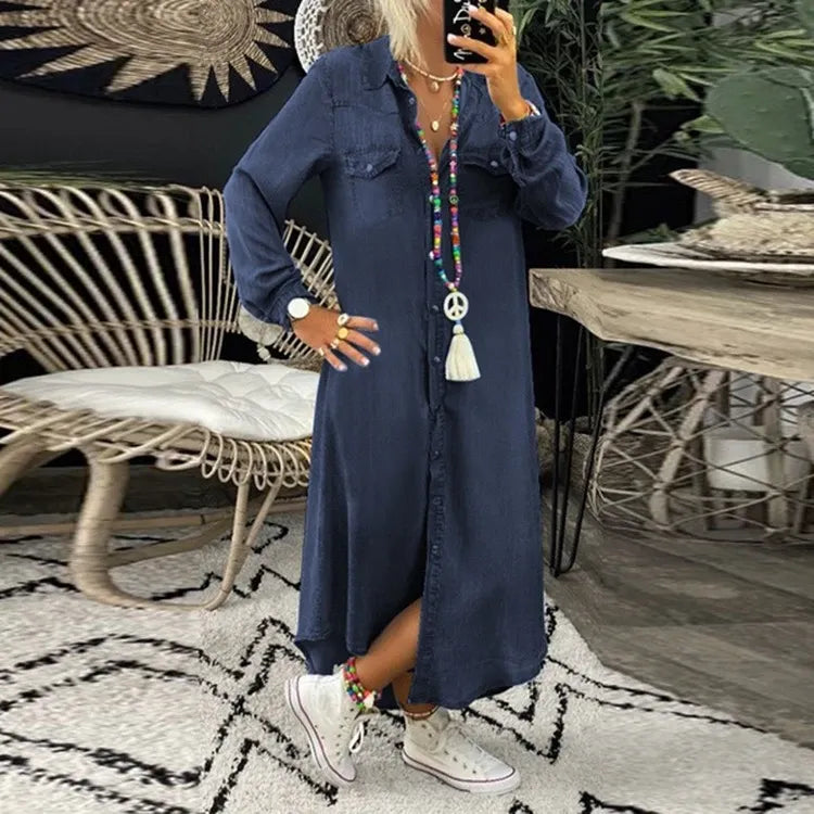 Lizzie Minimalist Denim Dress for Women Designer Edit