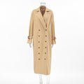 Khaki Double Breasted Trench Coat