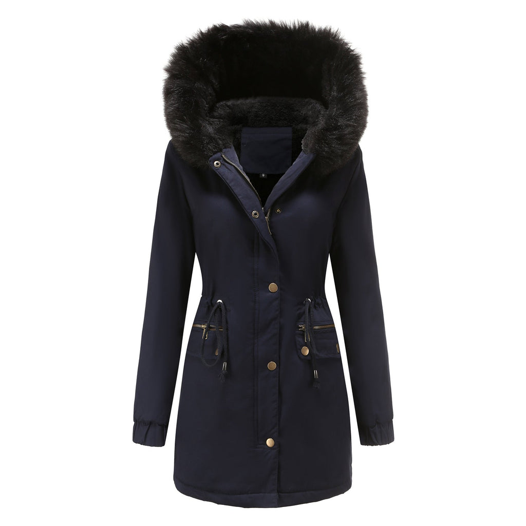 Fleece Lined Hooded Parka Jacket