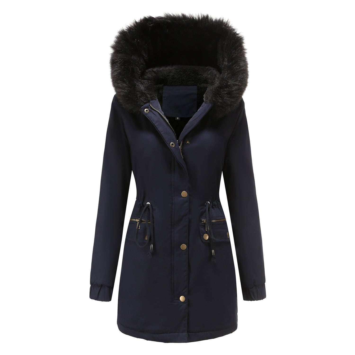 Fleece Lined Hooded Parka Jacket