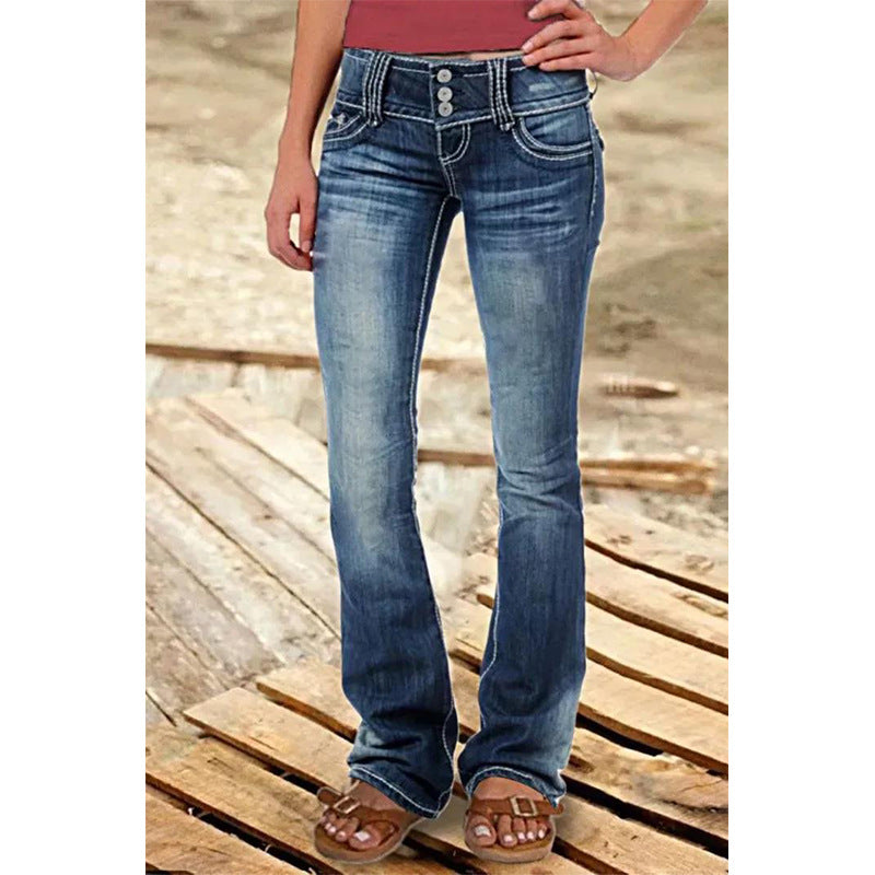 Billie Low Waist Ripped Jeans