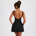 Karla Boutique Women's a Line Dress with Cut and Figure Shaping Design Everyday Luxe Edit