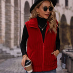 Striped Plush Casual Jacket