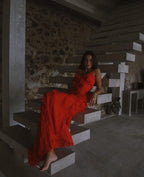 Alicia Aesthetic Dress with Ruffles Premium Wardrobe Essential
