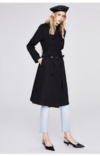Solid Color Slim Fit Trench Coat