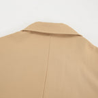 Khaki Double Breasted Trench Coat