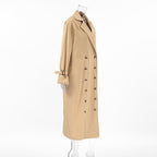 Khaki Double Breasted Trench Coat