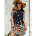 Natalia Aesthetic Women's Flower Shaped Summer Dress with Charming Short Sleeve Design Chic Silhouette Collection