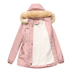 Lambskin Fleece Padded Loose Parkas