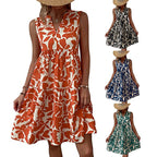 Julieta Effortless Women's a Line Sleeveless Summer Dress with V Neck Design Chic Silhouette Collection