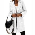 Woolen Long Sleeve Blazer Coat