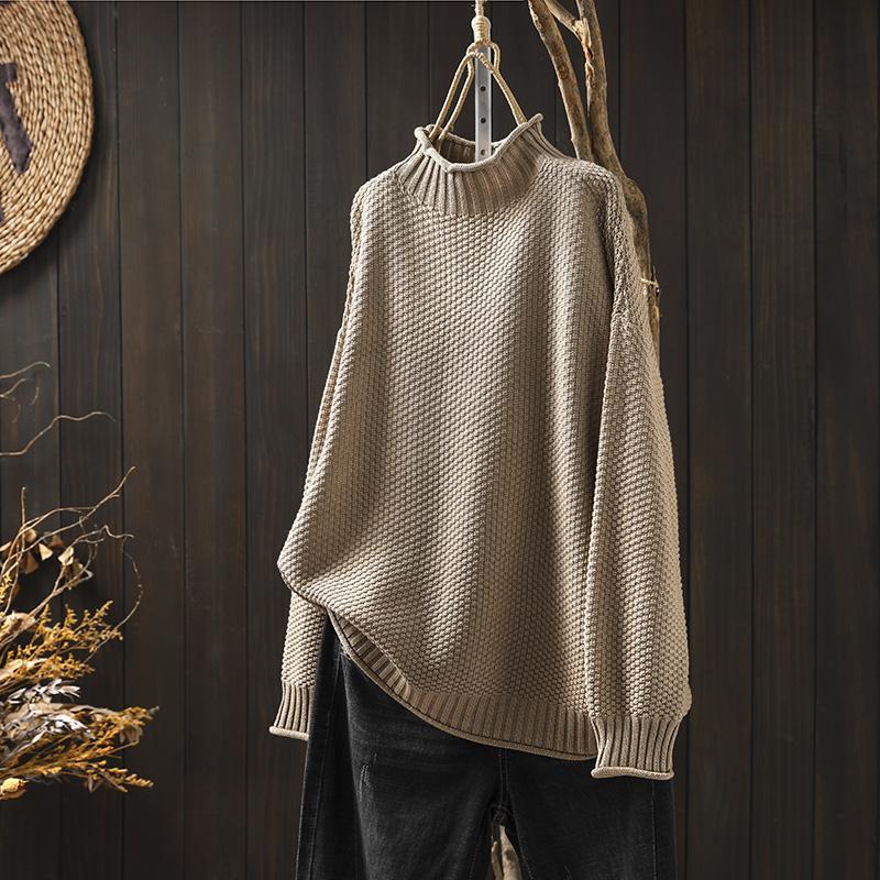 | Knitted turtleneck sweater