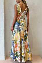 Sleeveless V-neck Dress