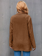 Corduroy Single-Breasted Blazer