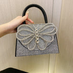 Rhinestone Butterfly Handbag