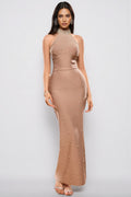 Niaca Pearl Bandage Maxi Dress