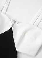 Monochrome Elegance Cutout Gown
